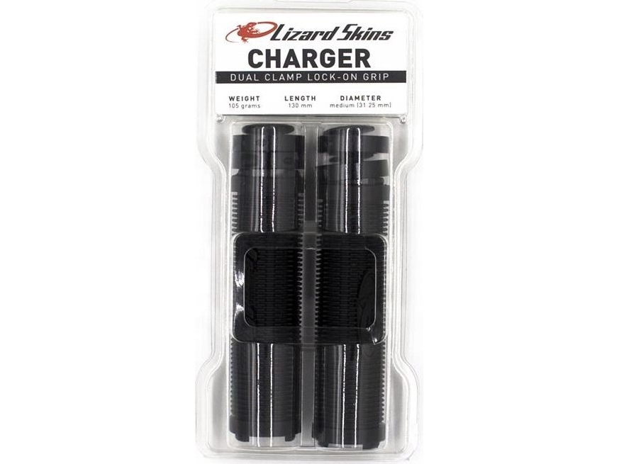 Lizard Skins Lizardskins Charger Lock-On Styrhåndtag Sort 130Mm Sort - Lzs-Locds100
