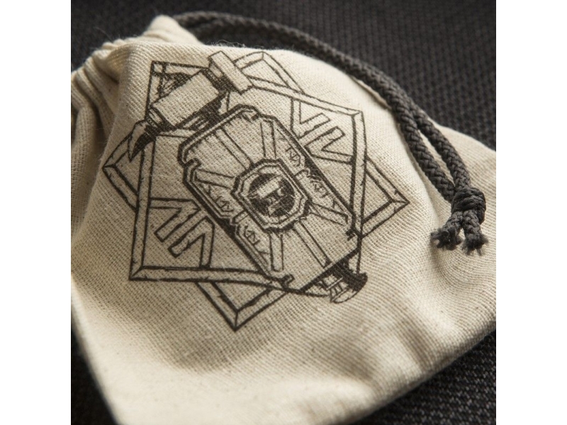 Q-Workshop Basic Dwarf Pouch Beige og sort (18837)