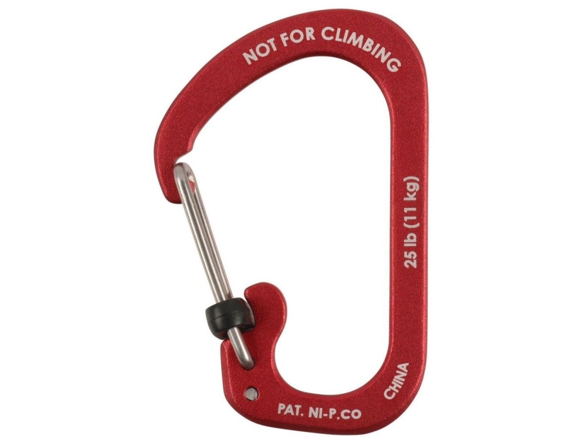 Nite Ize SlideLock karabinhage #3 aluminium rød (CSLA3-10-R6)