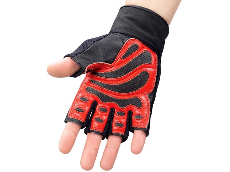 HMS träningshandskar för gym RST01 svart-röd stl. S (17-63-205) | Sport & Träning - Sportutrustning - Träningsredskap | GameStuff
