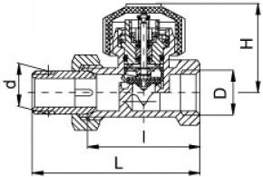 Valvex Lige 1/2" Termostatventil 4412010