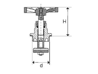 KFA-hoved til flowventiler messing 1 881-410-25