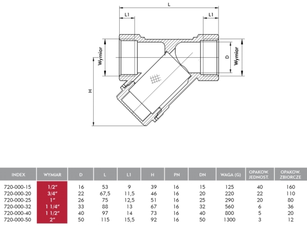 KFA-sedimentfælde 1/2 720-000-15