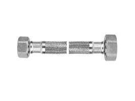 Tilslutningsslange Ferro Fleksible Tilslutningsslanger I Stålplet Med Omløber 1/2" X 3/8" 40 Cm Pws83