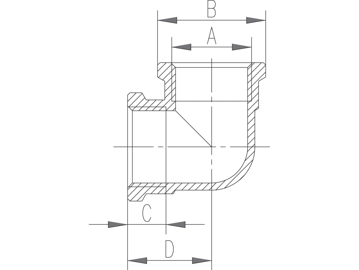 Ferro 2 messinkinen kulmakappale K08Z