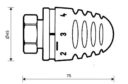 Herz Mini Termostathoved (1920060)