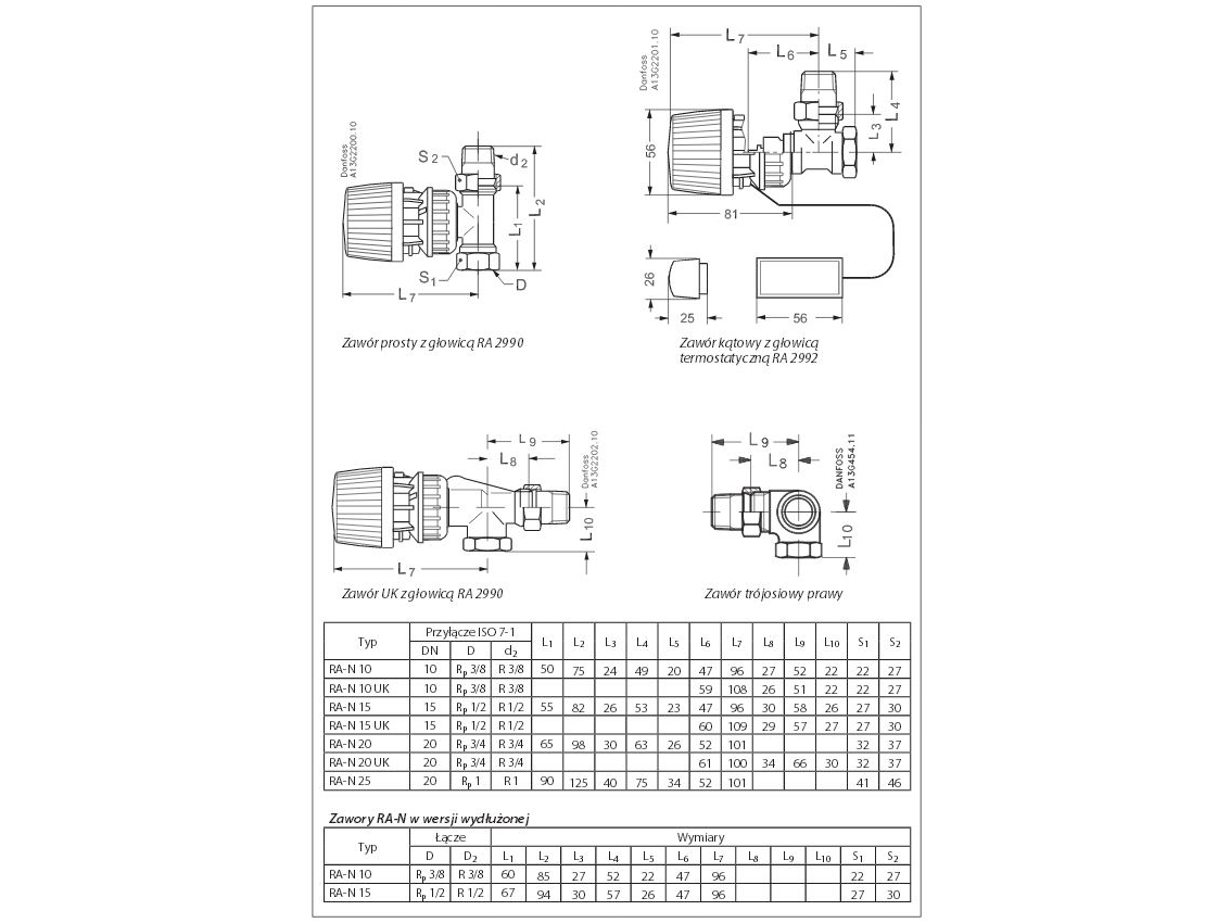 Danfoss termostatisk radiatorafspærringsventil RA-N 15 til radiatorer med indbygget ventil (013G3903)
