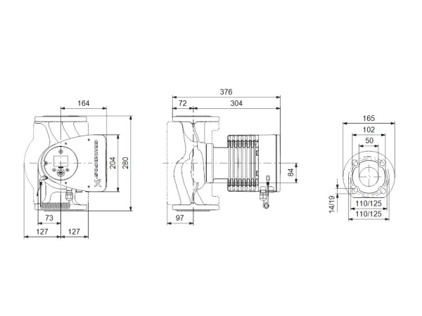 Grundfos Magna3 50-120 F 280 - 1x230V PN6-10 | VVS Artiklar - Pumpar - Cirkulationspumpar | GameStuff