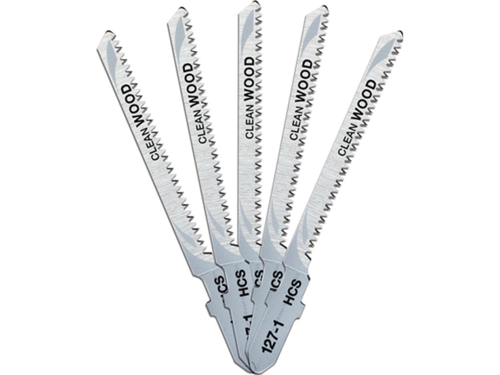 DeWALT - Stiksavsklinge - for træ, laminer, krydsfiner, spånplade, plastik - 5 stykker - T-skaft - længde: 76 mm