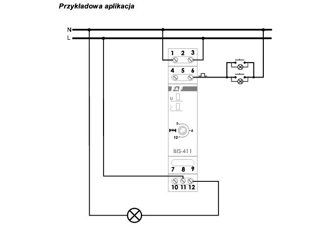 F&F impulsrelæ 230V 16A på DIN-skinne TH35 - BIS-413