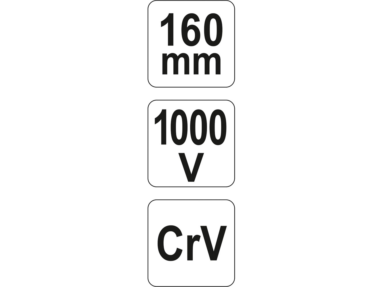 YATO universelle slagbor 160 mm VDE