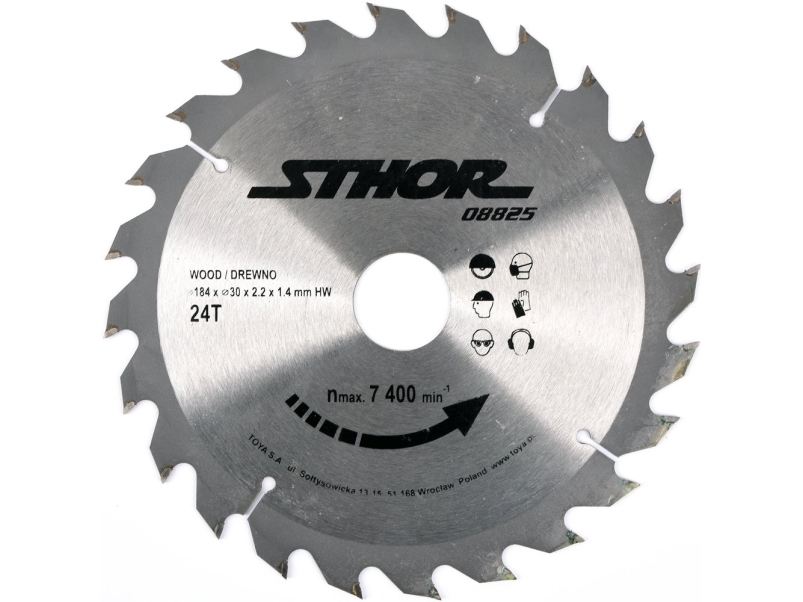 Sthor Hartmetall Kreissäge 184X30mm Z24 Für Holz - 08825