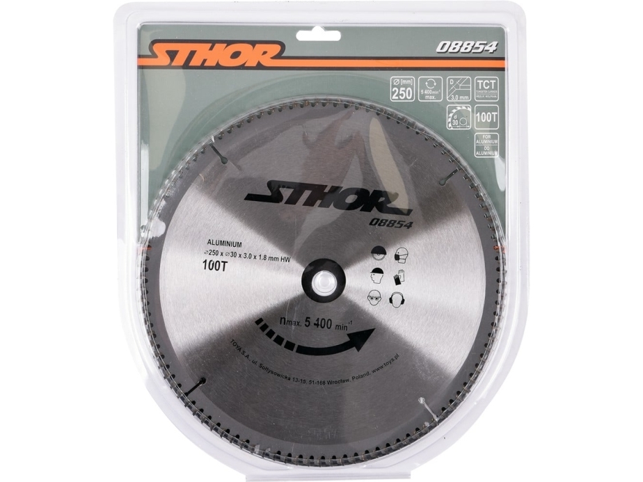 STHOR ALUMINIUM Verktygssåg 250x30mm 100-TOOTH | Elverktyg - Prof. Elverktyg 230V - Cirkelsåg | GameStuff