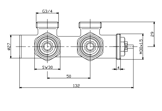 Red termostatventil dubbel vinklad DN15 krom (R093101002) | VVS Artiklar - Ventiler - Radiatorventiler | GameStuff
