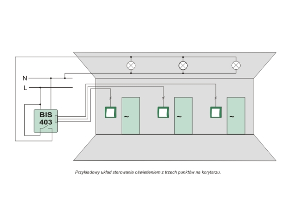 F&F bistabil relæ BIS-413I med tidsafbryder til DIN-skinne on/off 230V 16A InRush160A/20ms, 1P skrueklemmer 1 modul