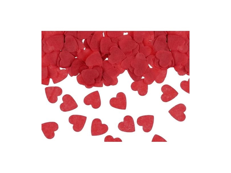 PartyDeco konfetti hjärtan 1,6×1,6 cm röd 15 g | Skola & Hobby - Festdekorera - Ballonger | GameStuff
