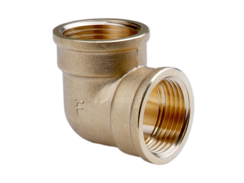 Ferro Winkelstück Innen- Innen 3/8" Messing (K02z)