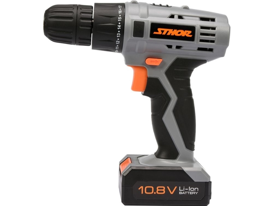 Sthor 10.8V 1 X 1.3Ah Li-Ion Drill/Driver 1 Run, 700 Rpm, 10Mm 78981