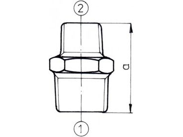 Odlewnia Zawiercie Reducing Fitting 2 X 5/6 "Galvanized