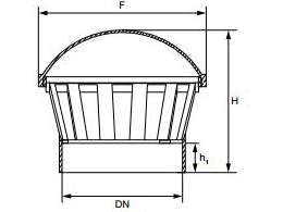Magnaplast Sisäinen viemäröintiventtiili HT 160mm (99900)