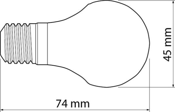 GTV LED-lampa E27 470lm 6W 220-240V varmvit (LD-SMGB45C-60) | Belysning - Ljuskälla - Lysrör | GameStuff