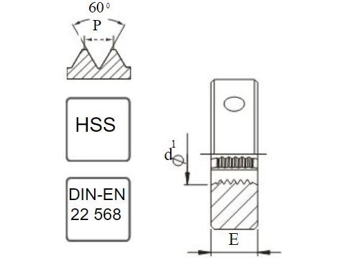 FANARUNC 7/16-14 DIN-22568 (2A) HSS 800 (N1-121001-4130)
