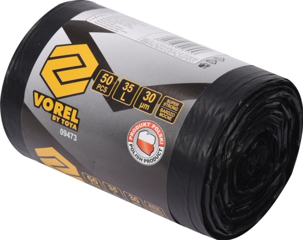 Vorel Sacks, Super Strong, For Household Waste 35L 50 Pcs. (09,473)