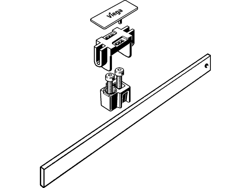 Viega Advantix Vario 20 cm lineær bruseafløbsrist (711849)