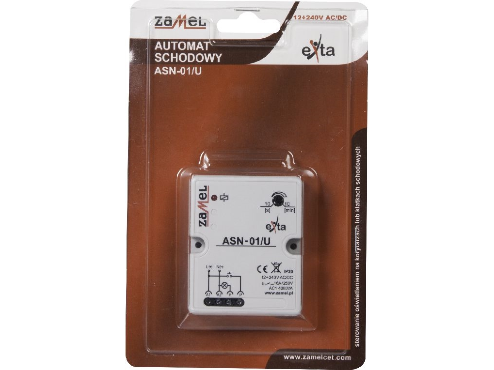 Zamel trappautomatik 12-240V AC/DC ASN-01/U (EXT10000011) | EL Artiklar - Rörelsesensor & skymningsrelä - Skymningsrelä | GameStuff
