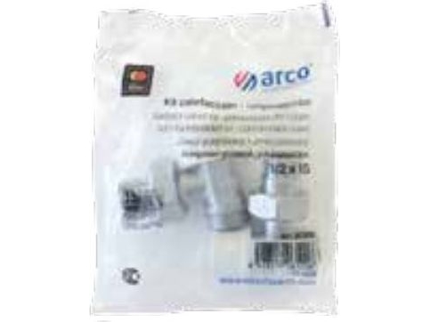 Arco Lige Ventiler (Forsyningsventil + Returventil Metalmøtrik) 1/2"F Teide Plus (Kcm14)