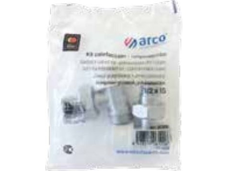 Arco Vinkelventiler (Forsyningsventil + Returventil Metalmøtrik) 1/2"F Teide Plus (Kcm18)