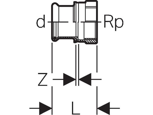 Geberit 61809, Letkuliitin, 1, kupari