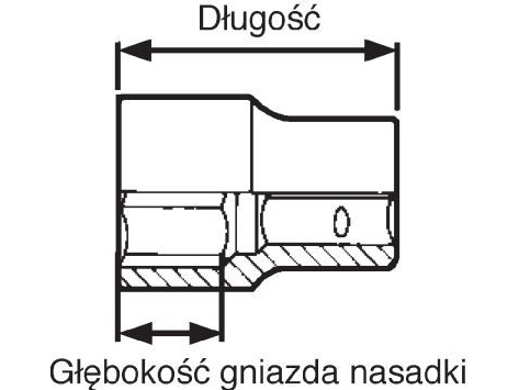 Teng Tools 12-kärkinen hylsy 1 60mm (114840705)