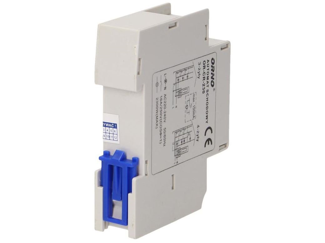 Orno automaattinen portaikkotallennin 16A 1Z 0,5-20 min (OR-CR-230)
