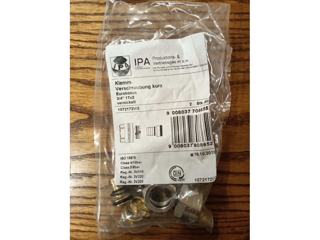 Roth fordelerkobling til 17 mm rør | VVS Artiklar - Uppvärmning - Golvvärme | GameStuff