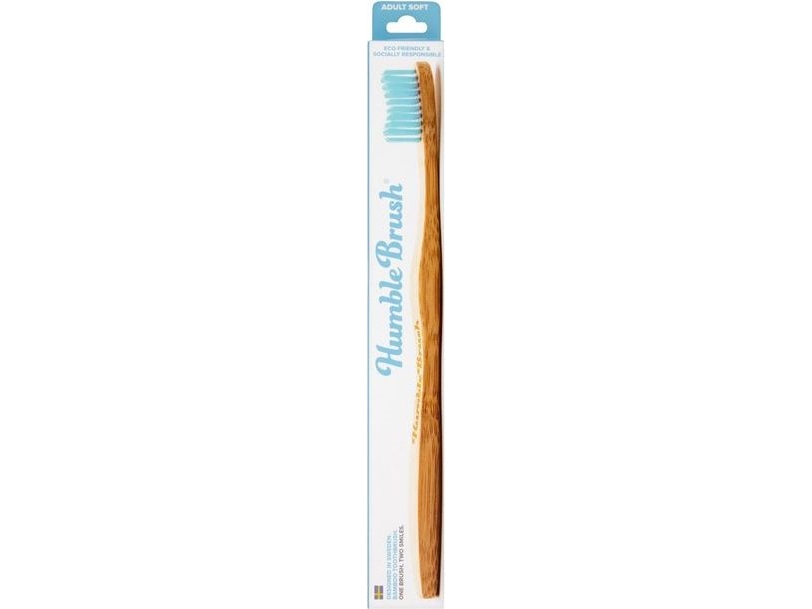 Humble Brush bambus tandbørste blå - HBR00013