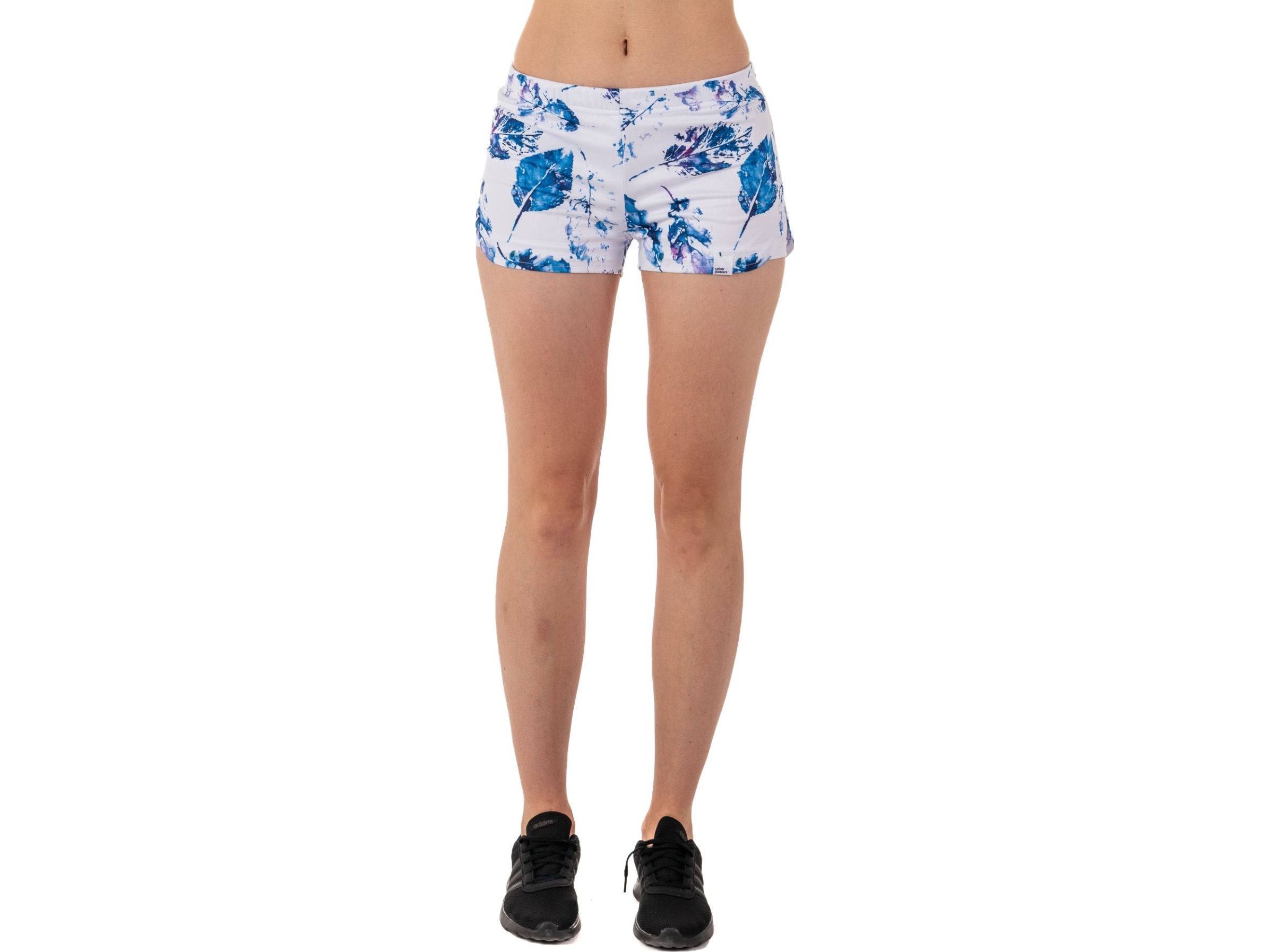 Colour Pleasure Shorts Til Kvinder Cp-020 154 Hvid-Blå R. Xs-S