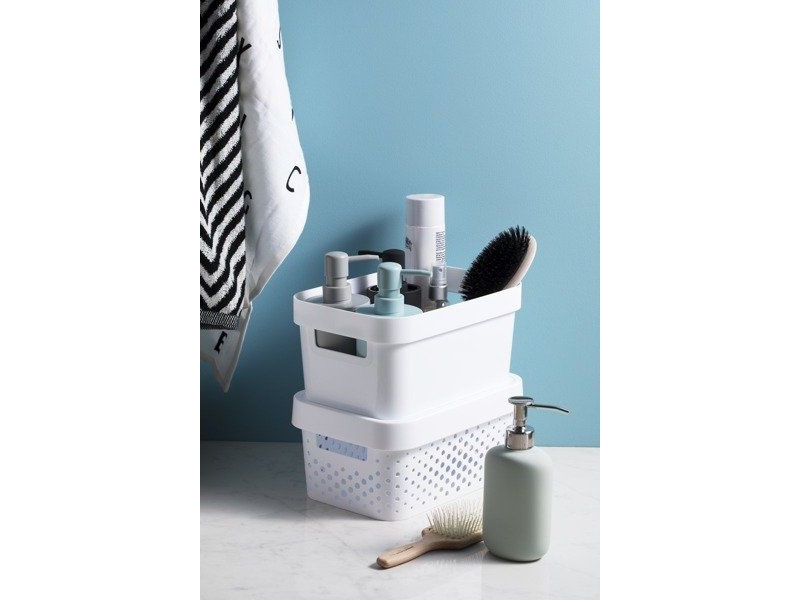 Curver INFINITY 4,5 l hvid gennembrudt beholder med låg