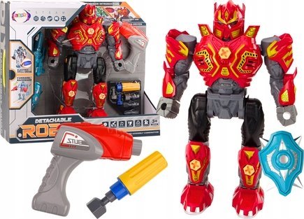 Leantoys Robot Zum Schrauben Bron Bohrer Schraubendreher Licht Sound Rot