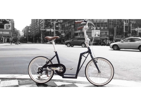 The-sliders Metro matt sort bycykel med komfortabelt design, sammenklappelig, 2-i-1 cykel og løbehjul