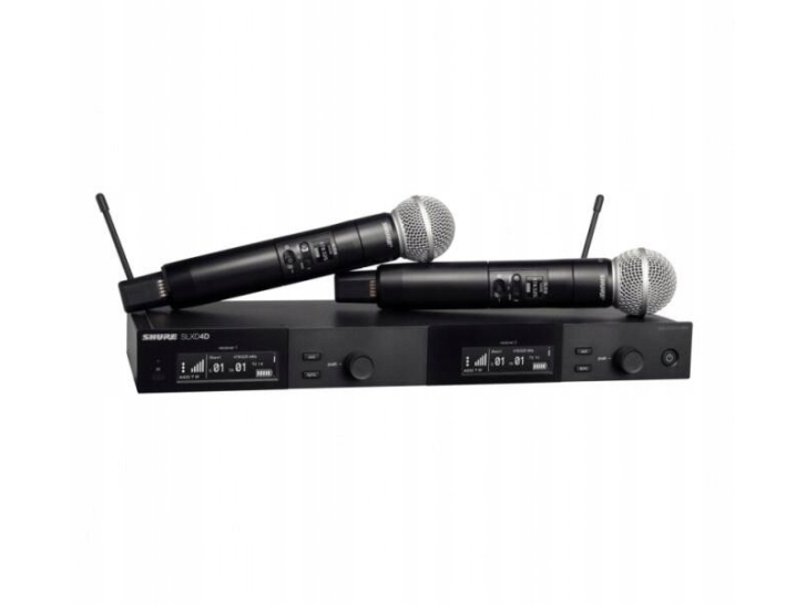 Shure Dual Wireless System med 2 håndholdte sendere SLXD2/58