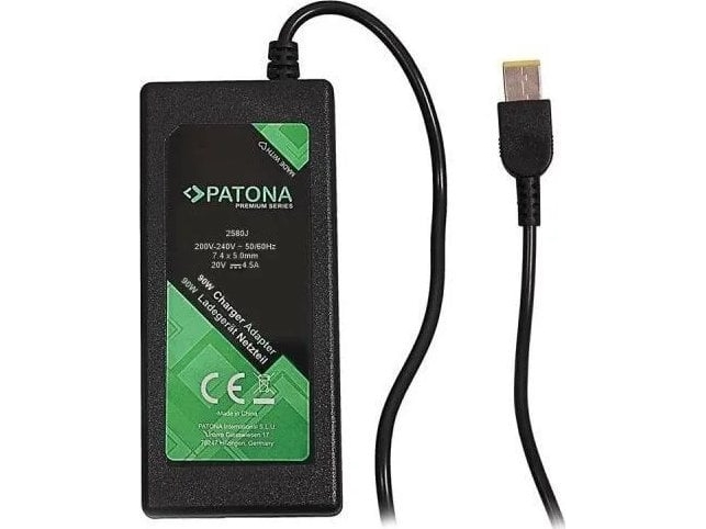 Immax Patona Lader 20V/4,5A 90W Slim Tip Til Ibm/Lenovo