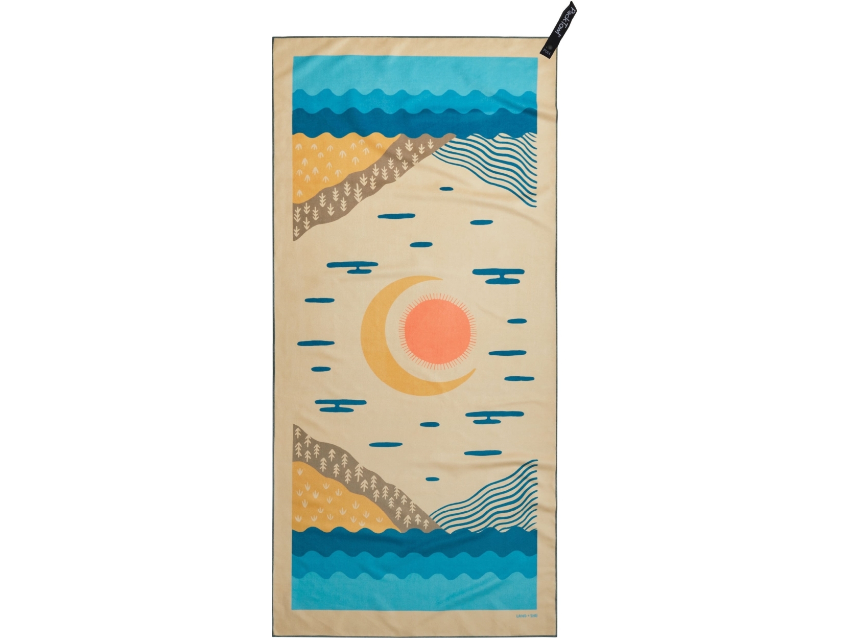 PackTowl PT Personal Body Balance Print - hiekka - vartalo