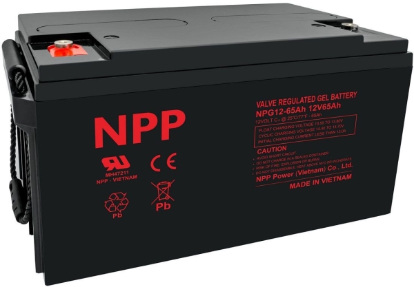 Batteries 12V 65Ah Pb Gel (Gela) T14(M6) Npp