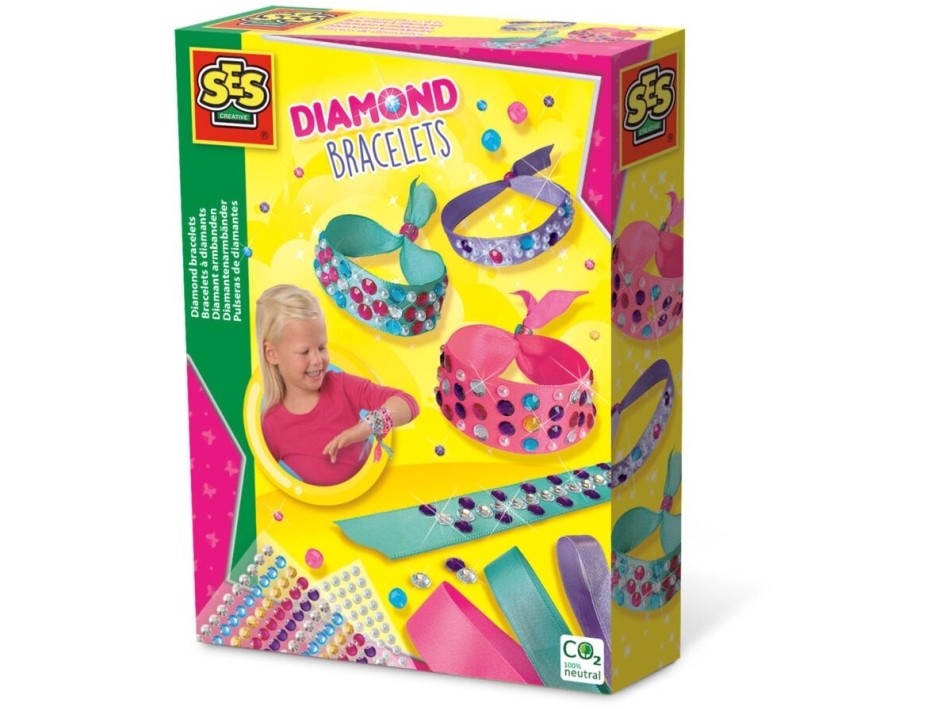 Ses Creative Diamantenarmbänder, Armbänder-Bastelset Für Kinder, 3 Jahr(E), Mehrfarbig