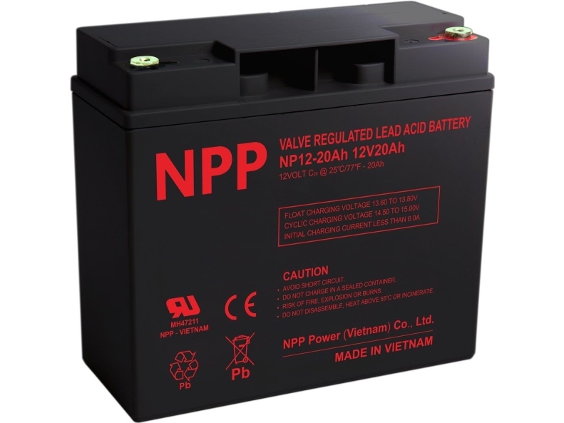 Batteries 12V 20Ah T12(M5) Pb Agm Npp