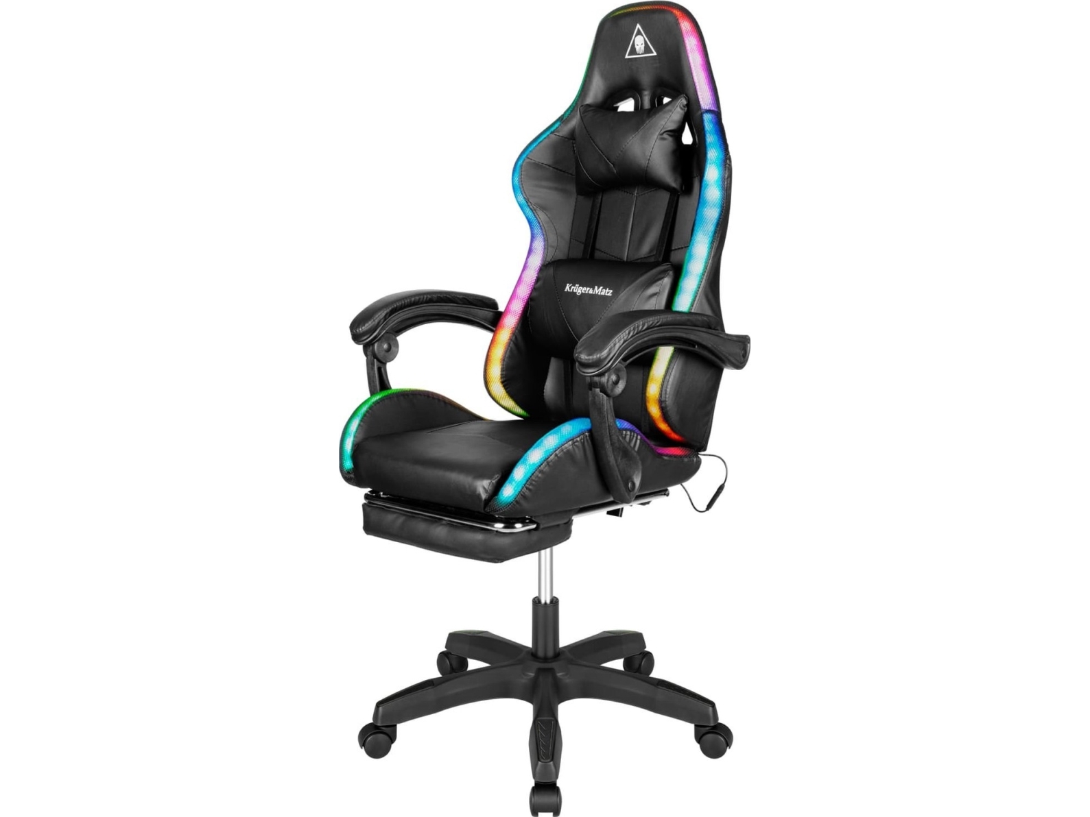 Kruger &Amp Matz Gx-150 Sort Led-Gamingstol
