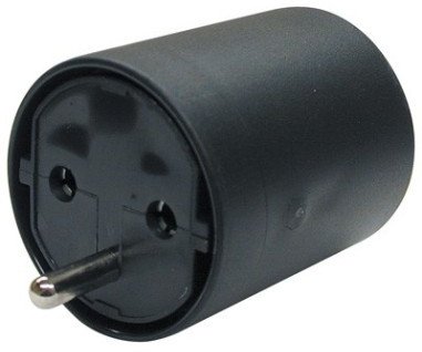 Goobay Erdungsadapter D 3-Polig (T12) Schwarz