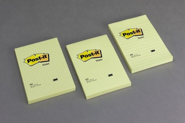 Post-it SUPER STICKY blok 655-12SSCY-EU, gul, 76x127 mm, 90 ark (3M0682)