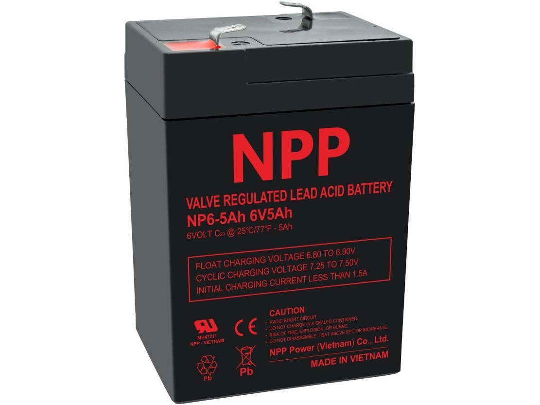 Batteries 6V 5Ah T1(F1) Pb Agm Npp